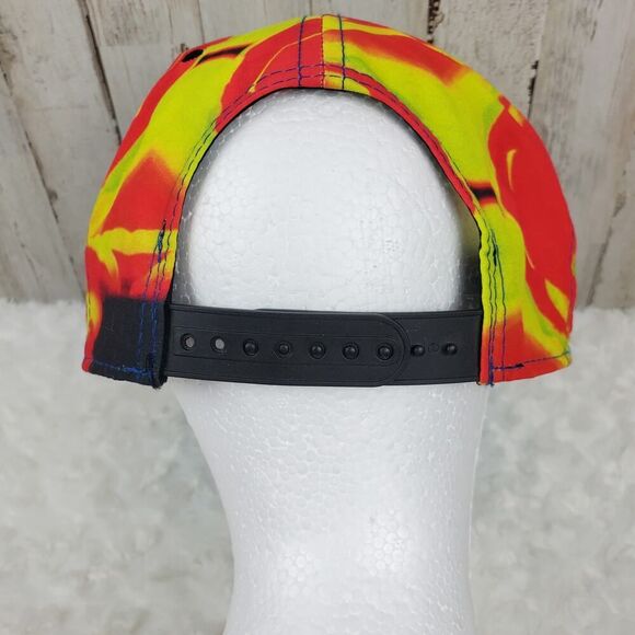 Jacobson Kings Island Tie Dye Snapback Cap Red Green OSFM - Picture 7 of 8